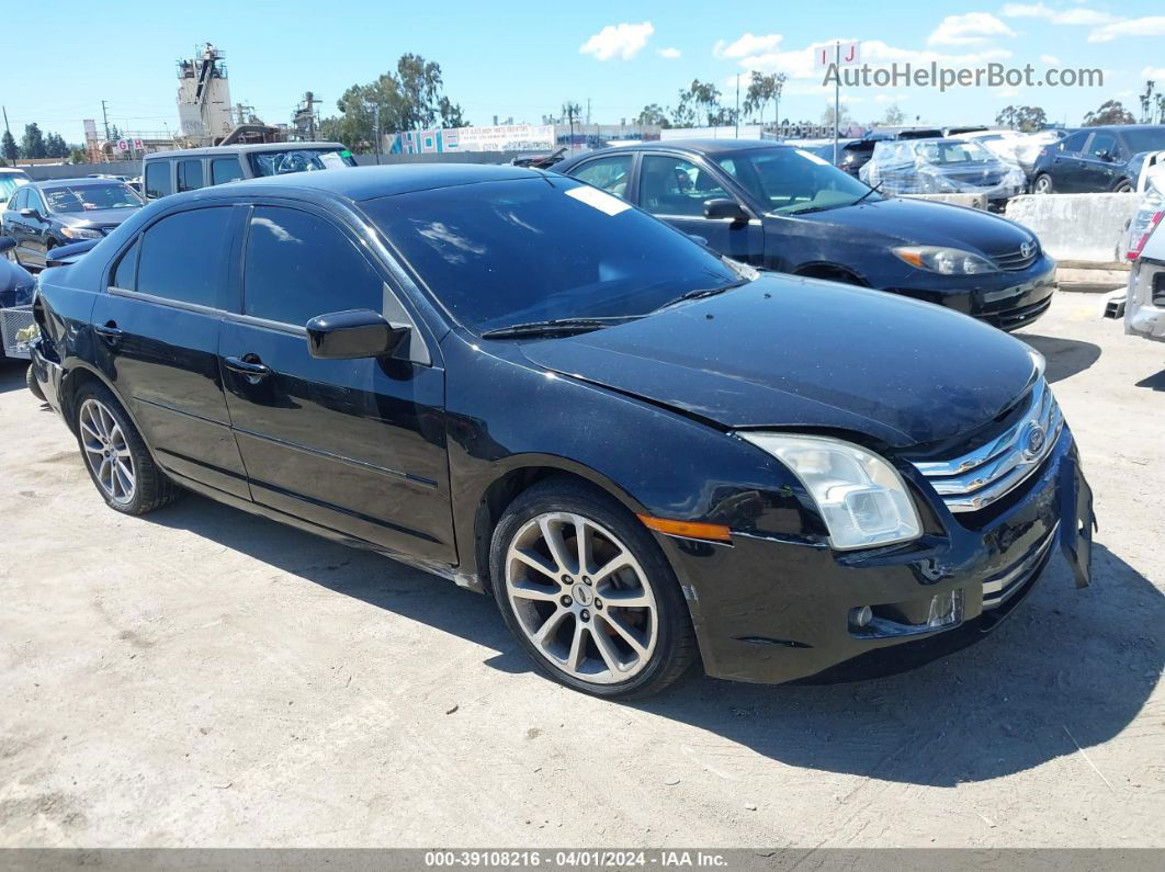 2008 Ford Fusion Se Black vin: 3FAHP07Z98R241799