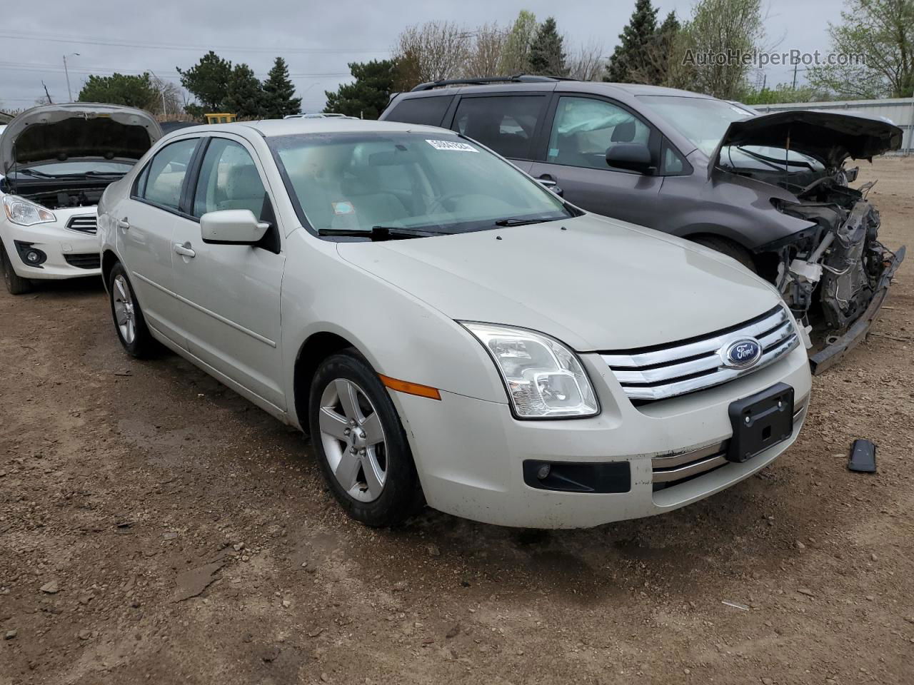 2008 Ford Fusion Se Cream vin: 3FAHP07ZX8R161542