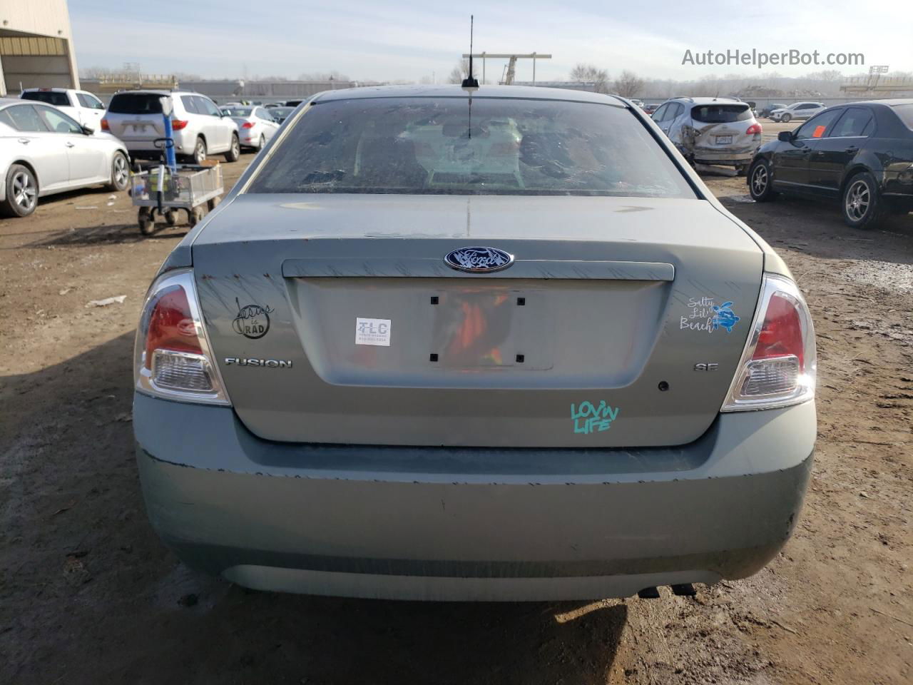 2008 Ford Fusion Se Teal vin: 3FAHP07ZX8R185517