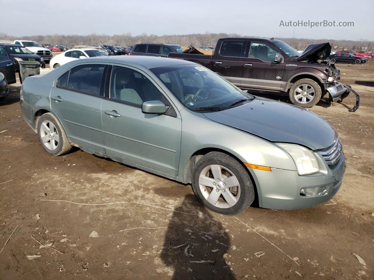 2008 Ford Fusion Se Teal vin: 3FAHP07ZX8R185517