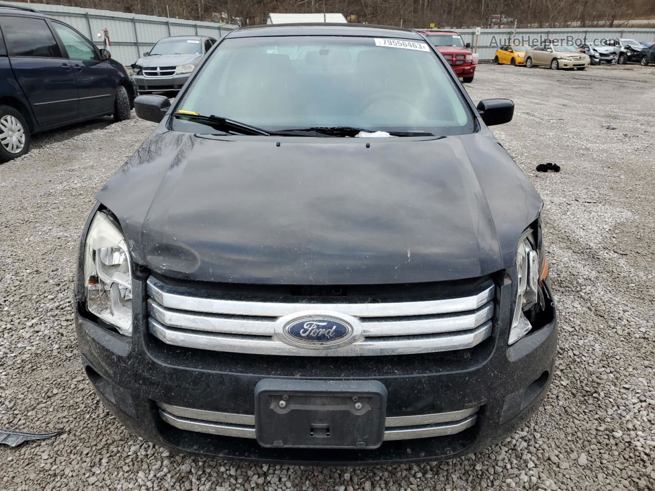 2008 Ford Fusion Se Black vin: 3FAHP07ZX8R212778