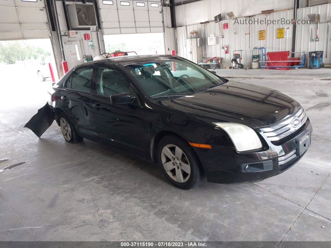 2008 Ford Fusion Se Black vin: 3FAHP07ZX8R217172