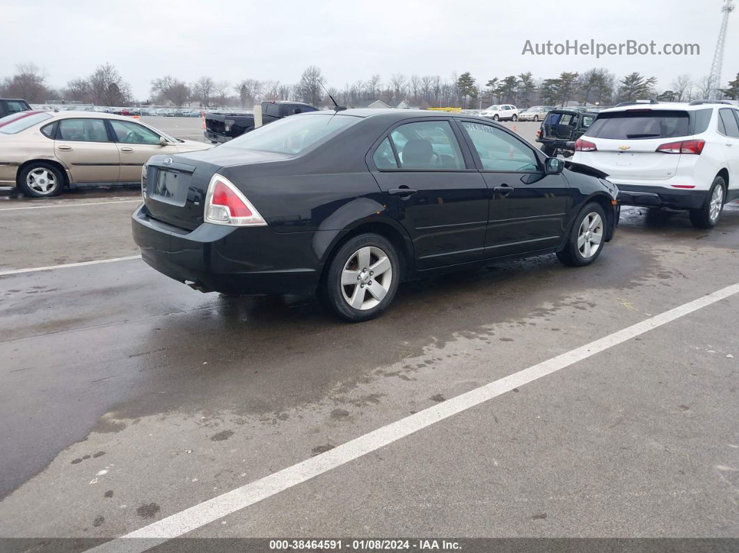 2008 Ford Fusion Se Black vin: 3FAHP07ZX8R218225