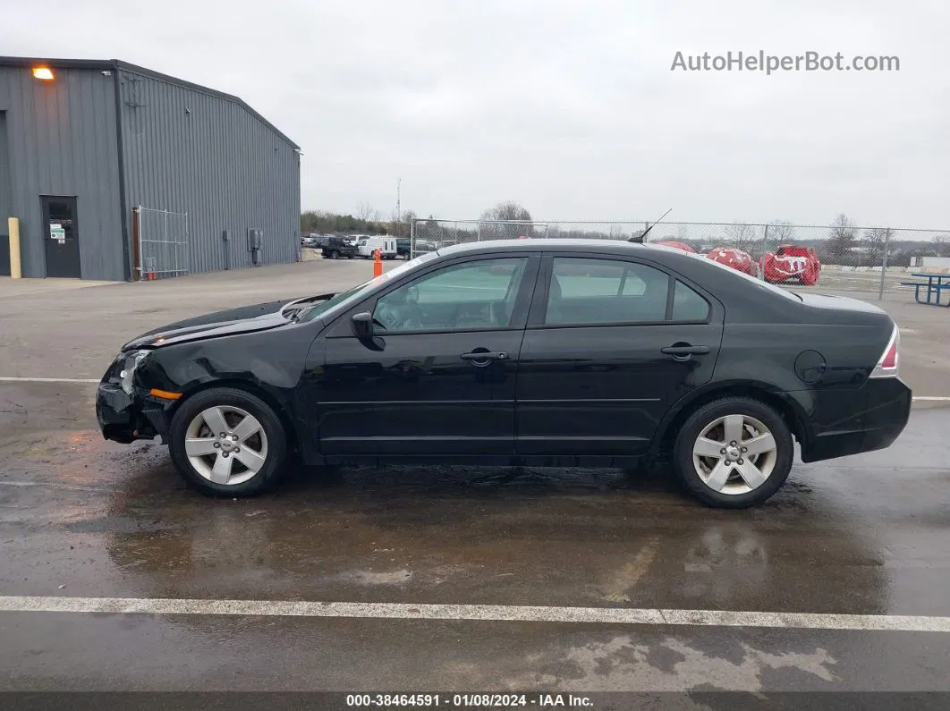 2008 Ford Fusion Se Black vin: 3FAHP07ZX8R218225