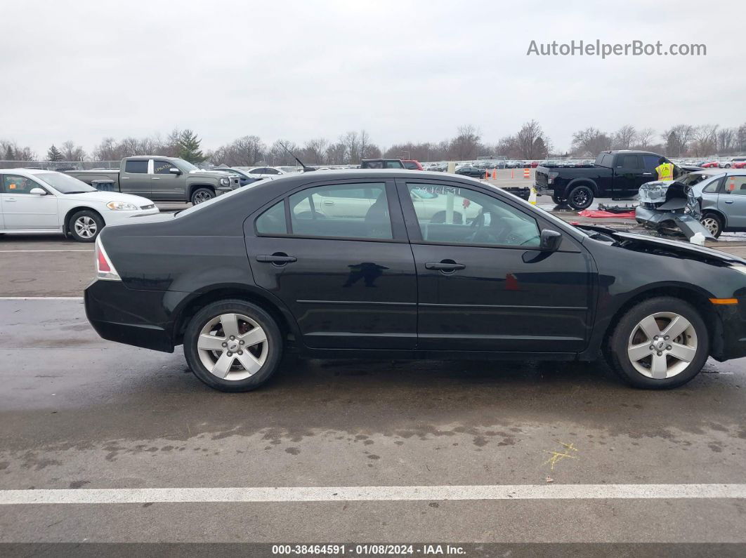 2008 Ford Fusion Se Black vin: 3FAHP07ZX8R218225