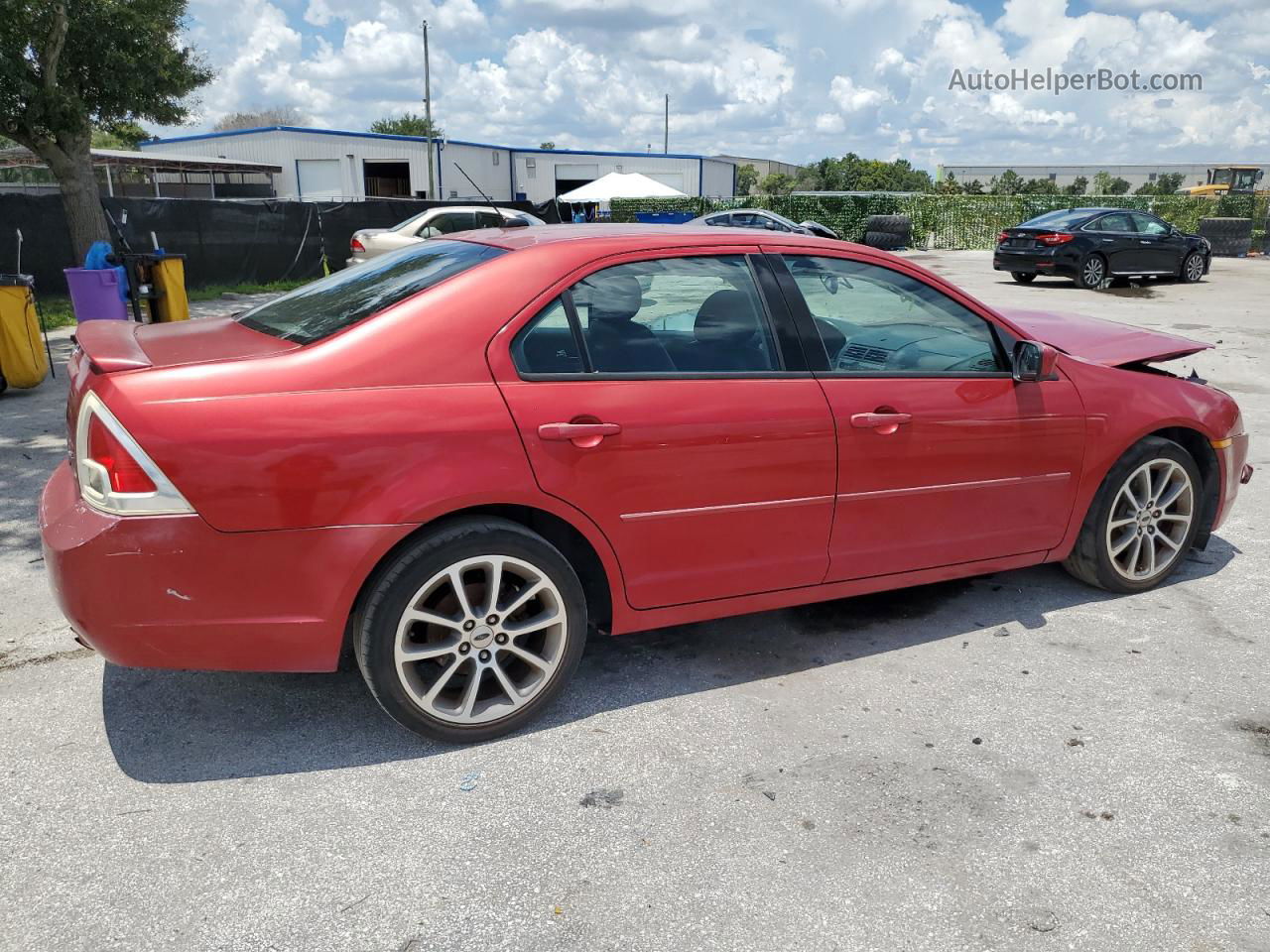 2008 Ford Fusion Se Red vin: 3FAHP07ZX8R265562