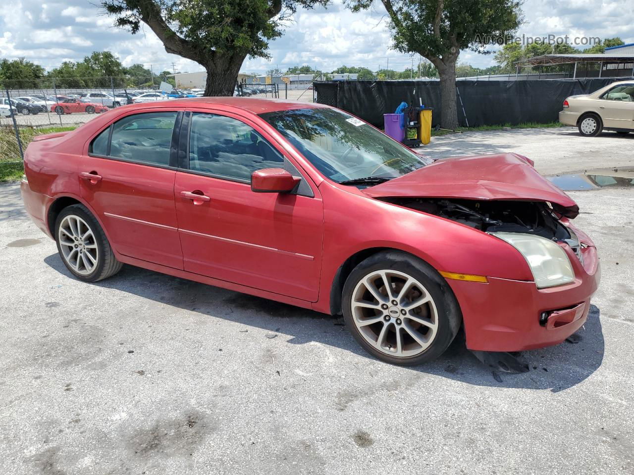 2008 Ford Fusion Se Red vin: 3FAHP07ZX8R265562