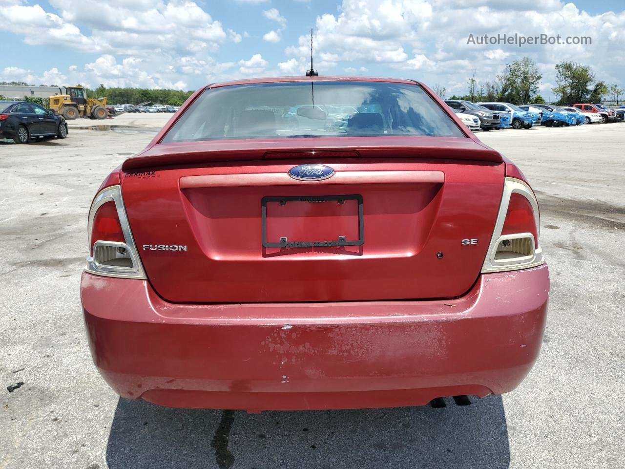 2008 Ford Fusion Se Red vin: 3FAHP07ZX8R265562