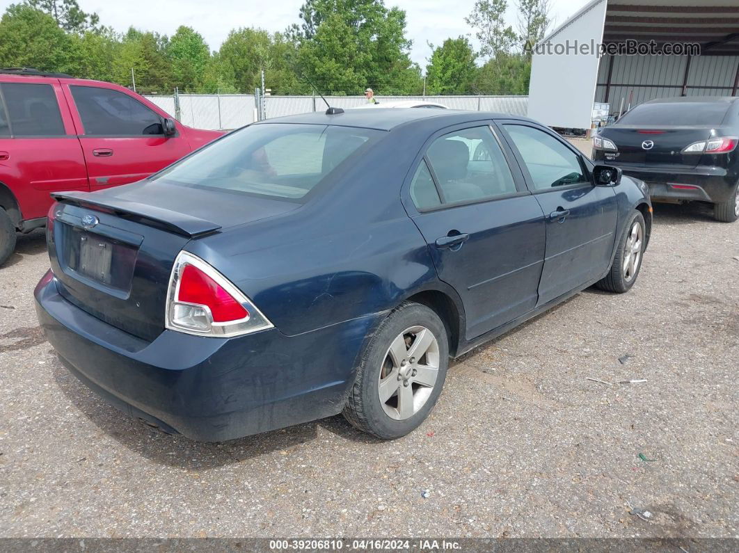 2008 Ford Fusion Se Blue vin: 3FAHP07ZX8R271331