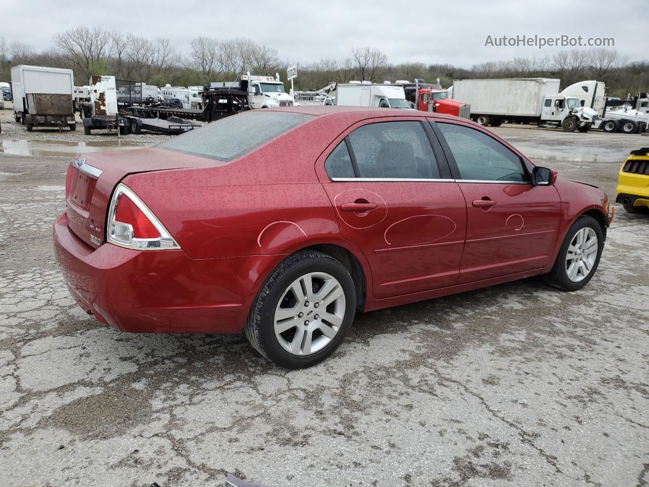 2006 Ford Fusion Sel Maroon vin: 3FAHP08106R132668