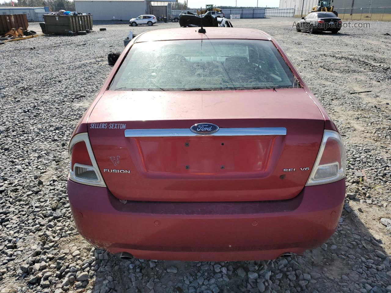 2008 Ford Fusion Sel Red vin: 3FAHP08108R265336