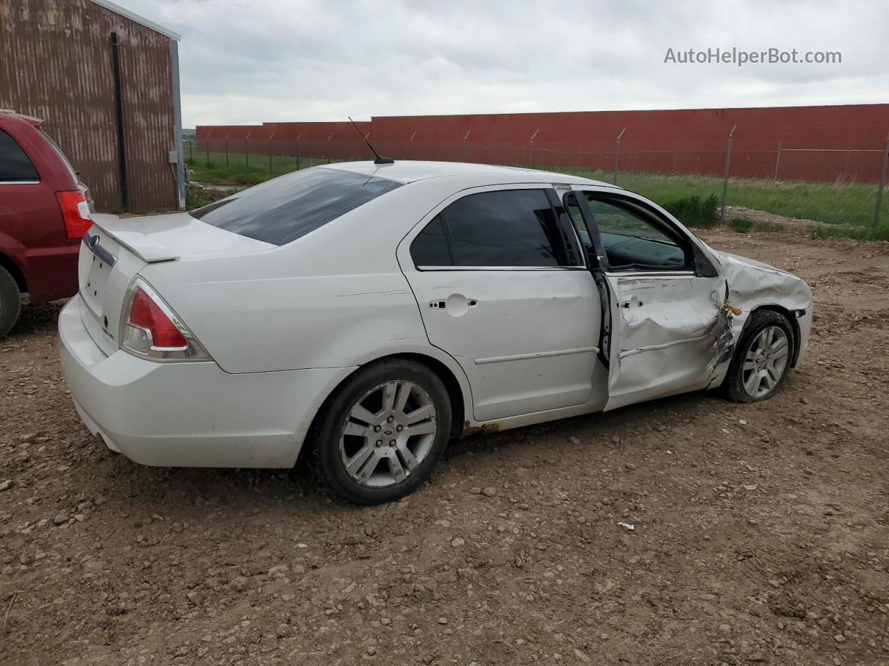 2008 Ford Fusion Sel White vin: 3FAHP08118R176441