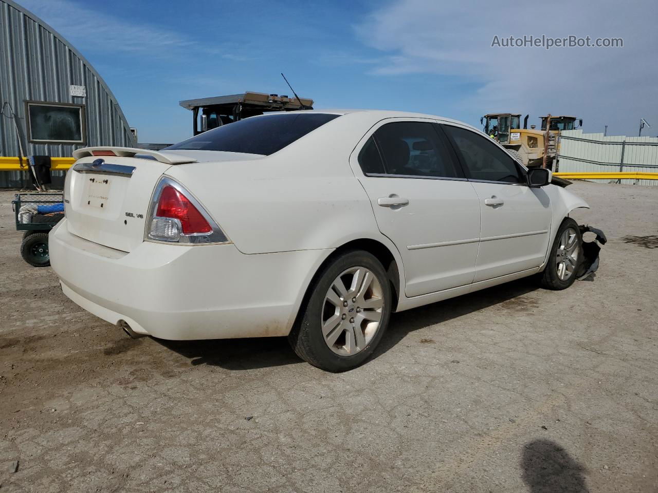 2008 Ford Fusion Sel White vin: 3FAHP08118R250215