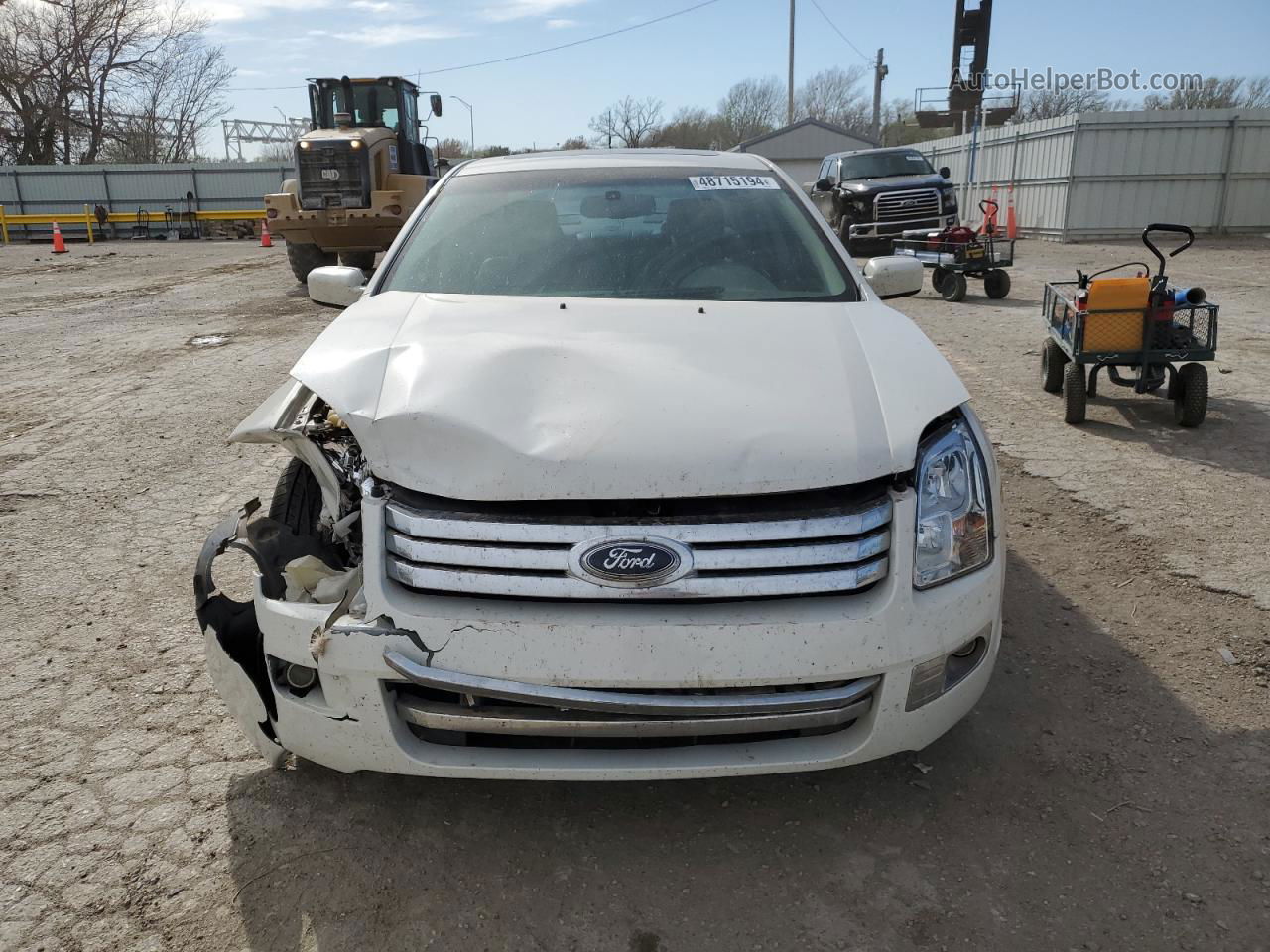 2008 Ford Fusion Sel White vin: 3FAHP08118R250215