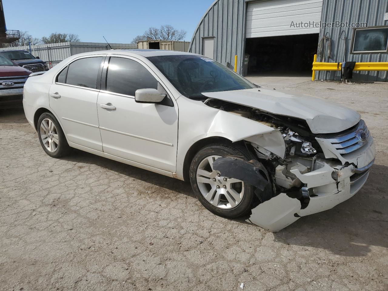 2008 Ford Fusion Sel White vin: 3FAHP08118R250215