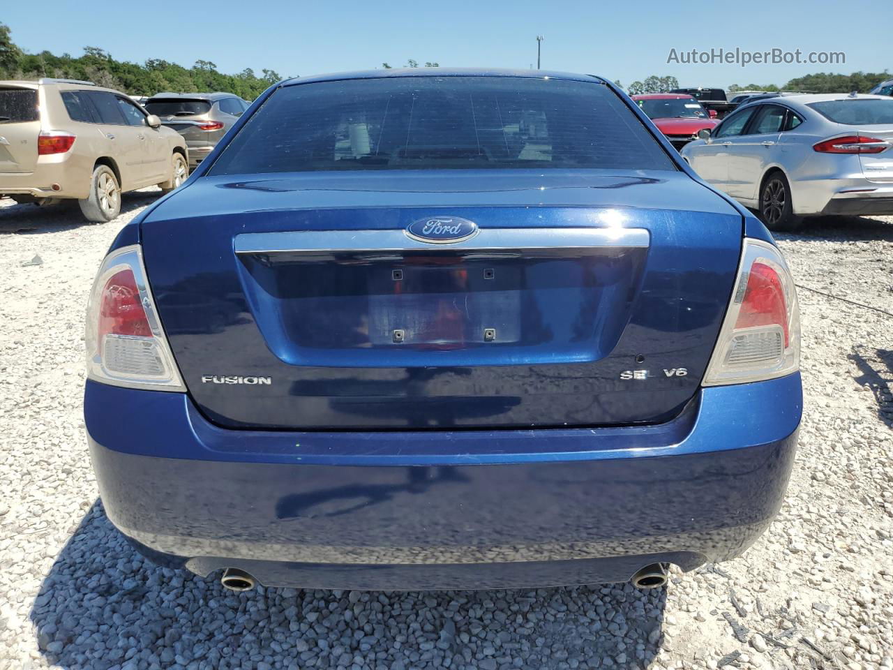 2006 Ford Fusion Sel Blue vin: 3FAHP08136R100698