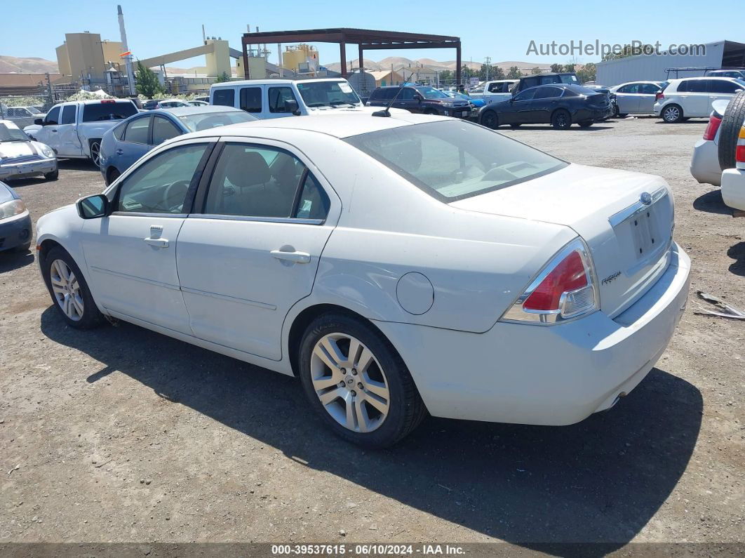 2008 Ford Fusion Sel White vin: 3FAHP08138R162878