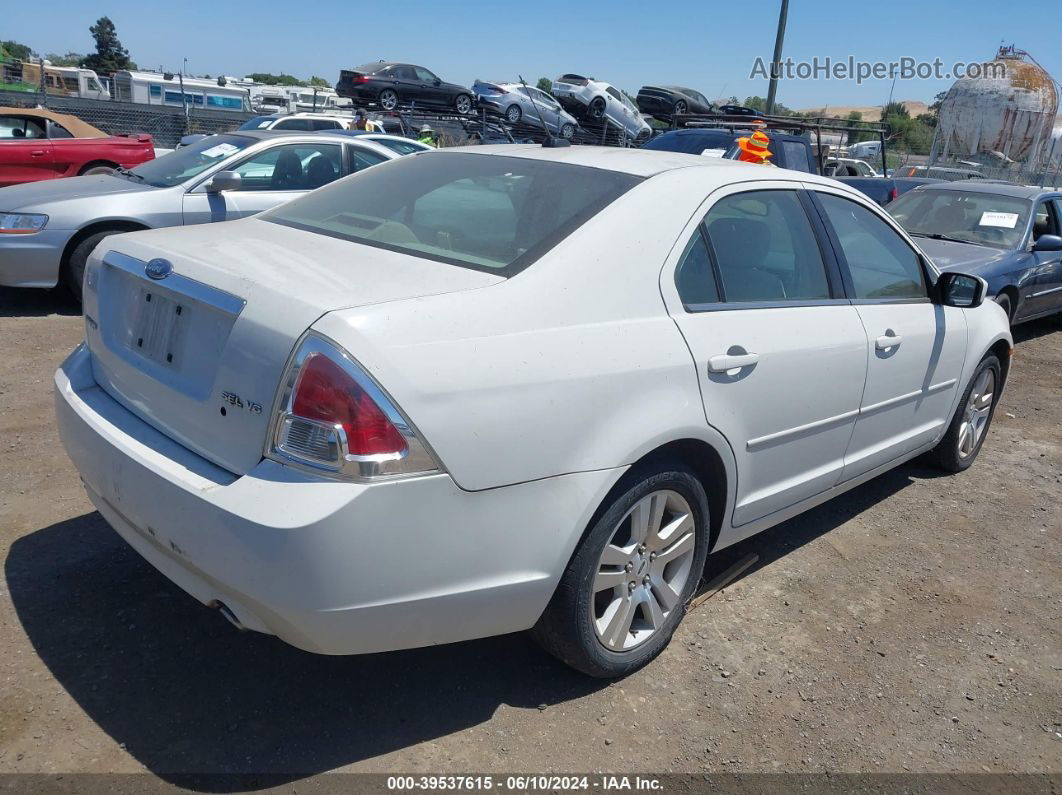 2008 Ford Fusion Sel White vin: 3FAHP08138R162878