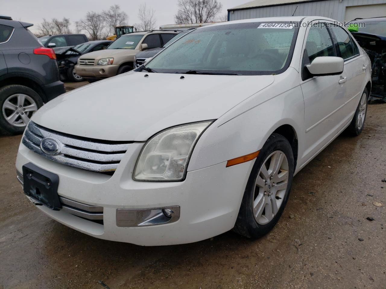 2008 Ford Fusion Sel White vin: 3FAHP08138R184296