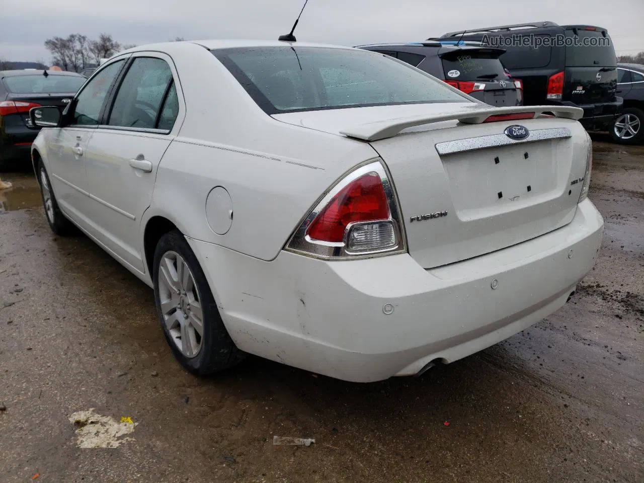 2008 Ford Fusion Sel White vin: 3FAHP08138R184296