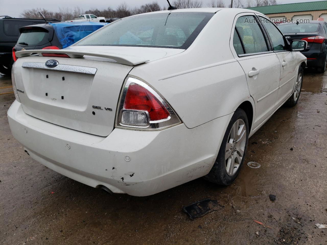 2008 Ford Fusion Sel White vin: 3FAHP08138R184296