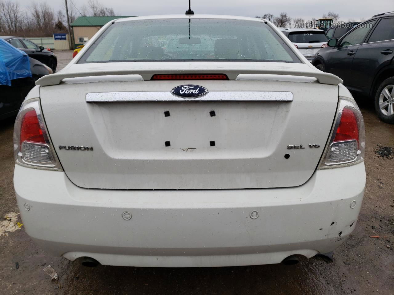 2008 Ford Fusion Sel White vin: 3FAHP08138R184296