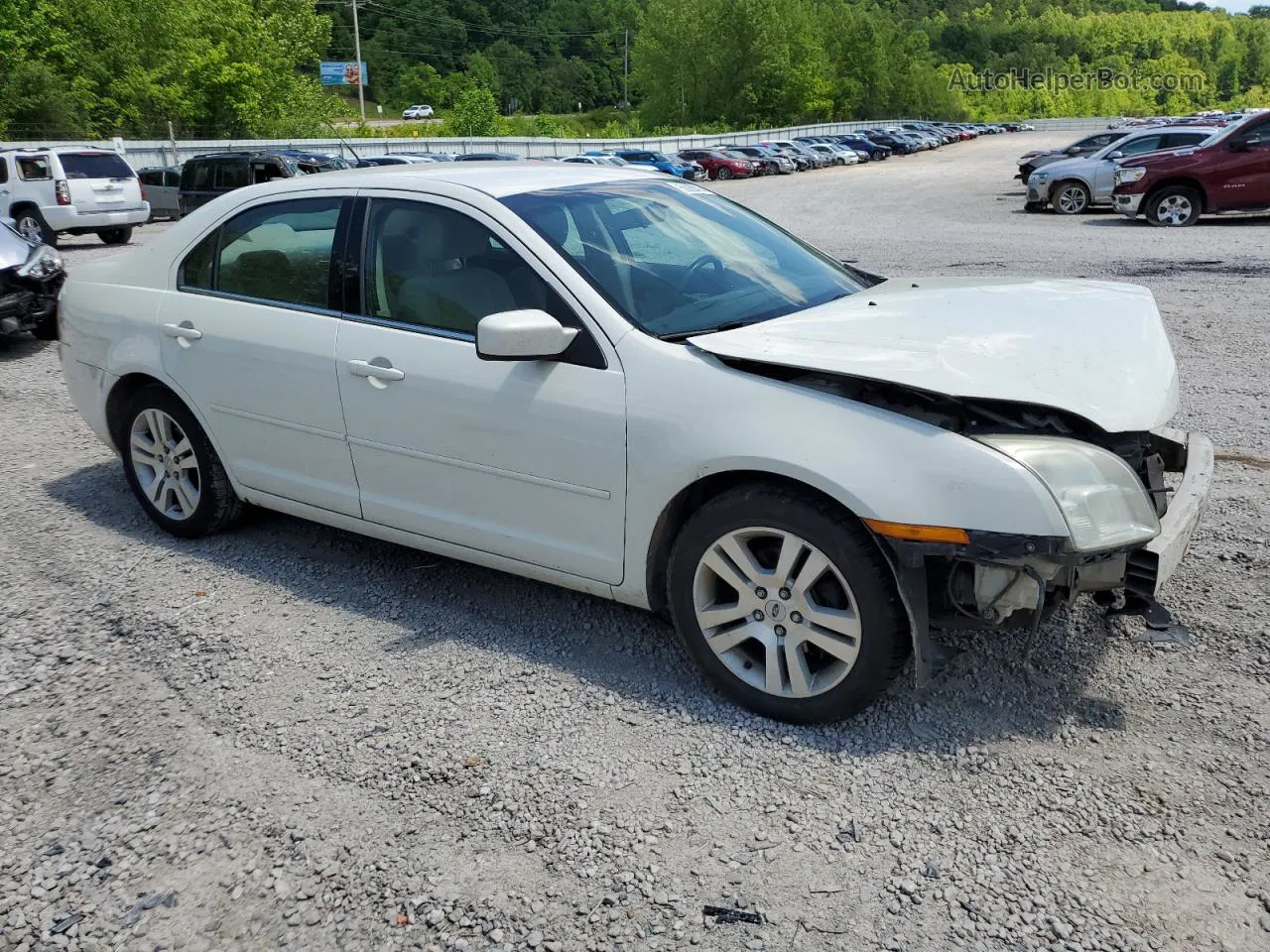 2008 Ford Fusion Sel White vin: 3FAHP08138R242455