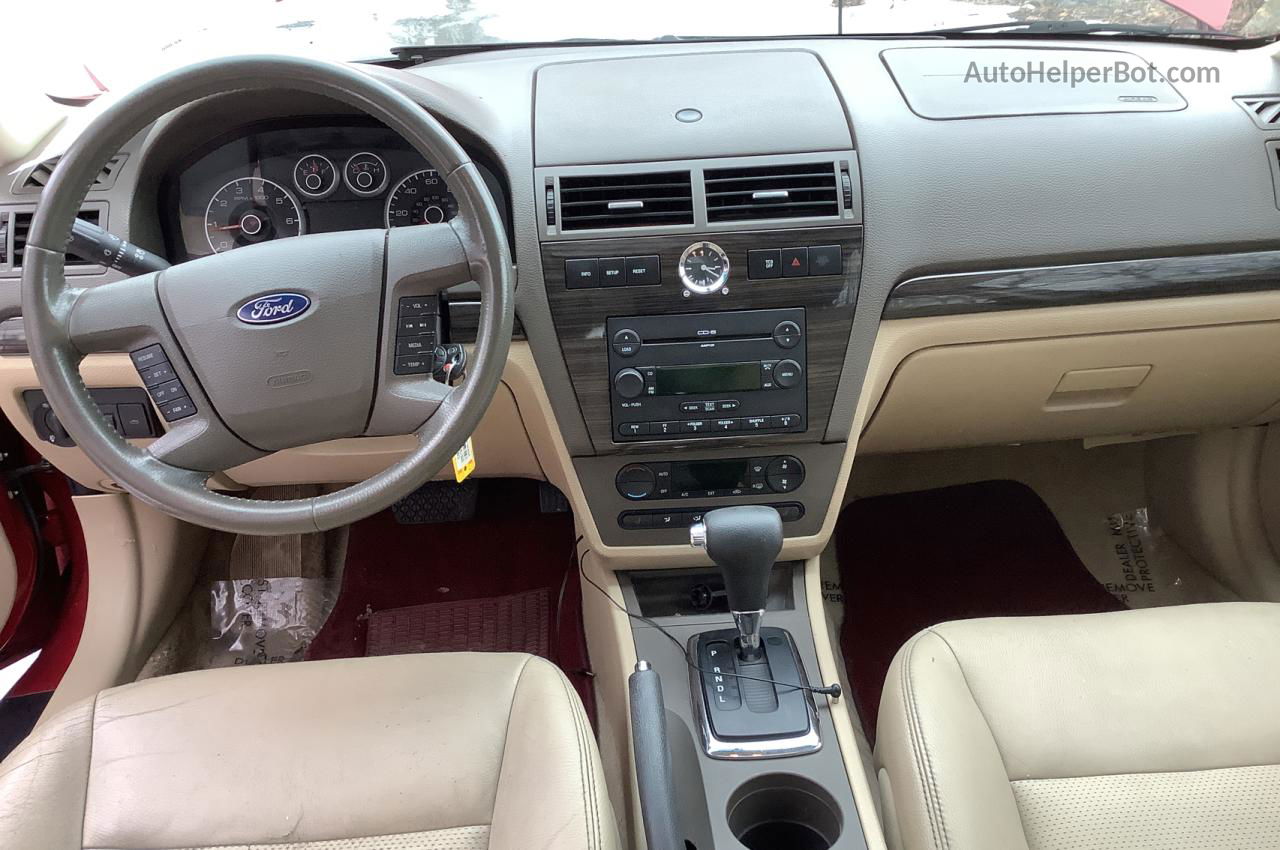 2006 Ford Fusion Sel Red vin: 3FAHP08146R125934