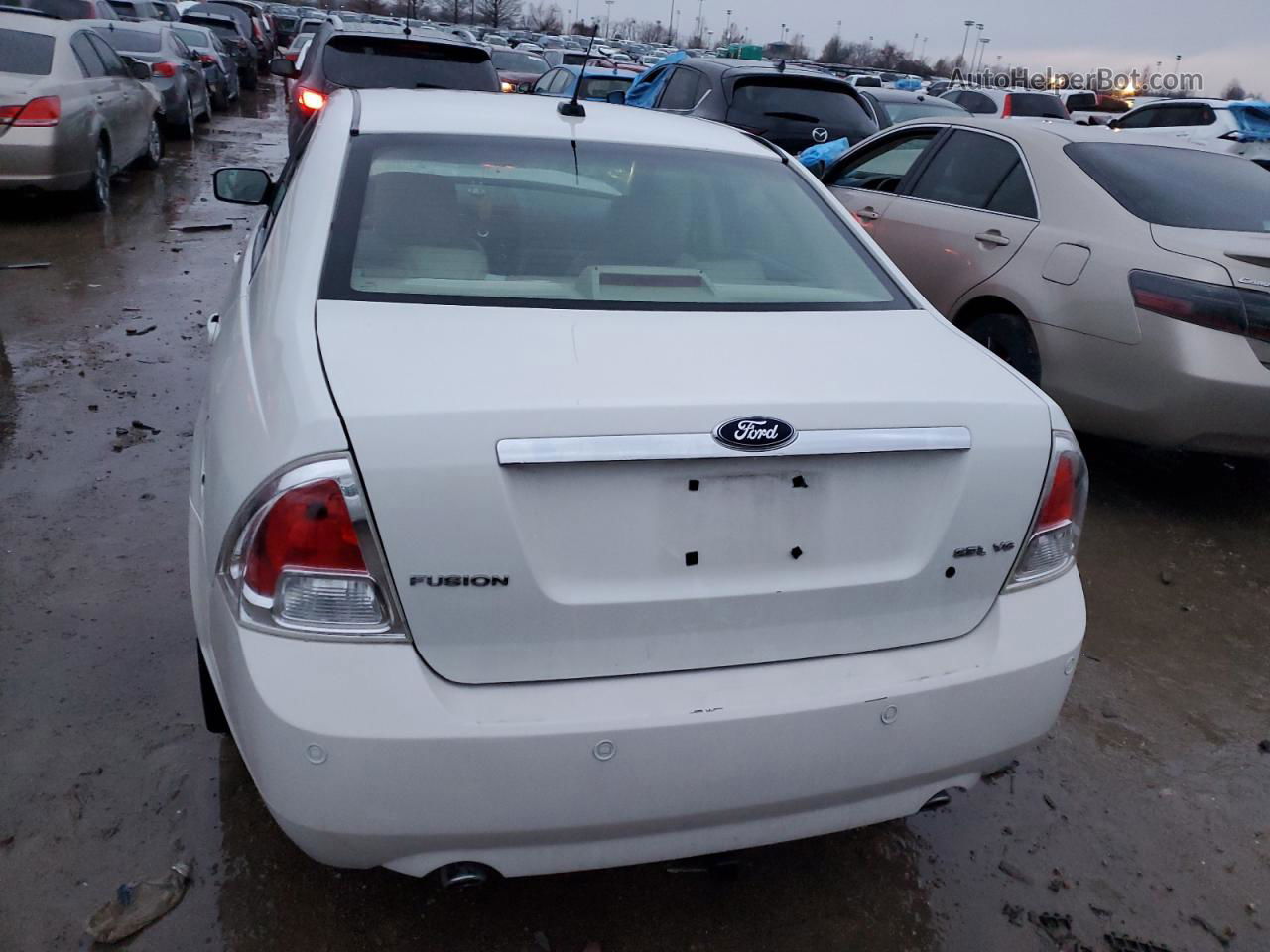 2008 Ford Fusion Sel White vin: 3FAHP08158R161604