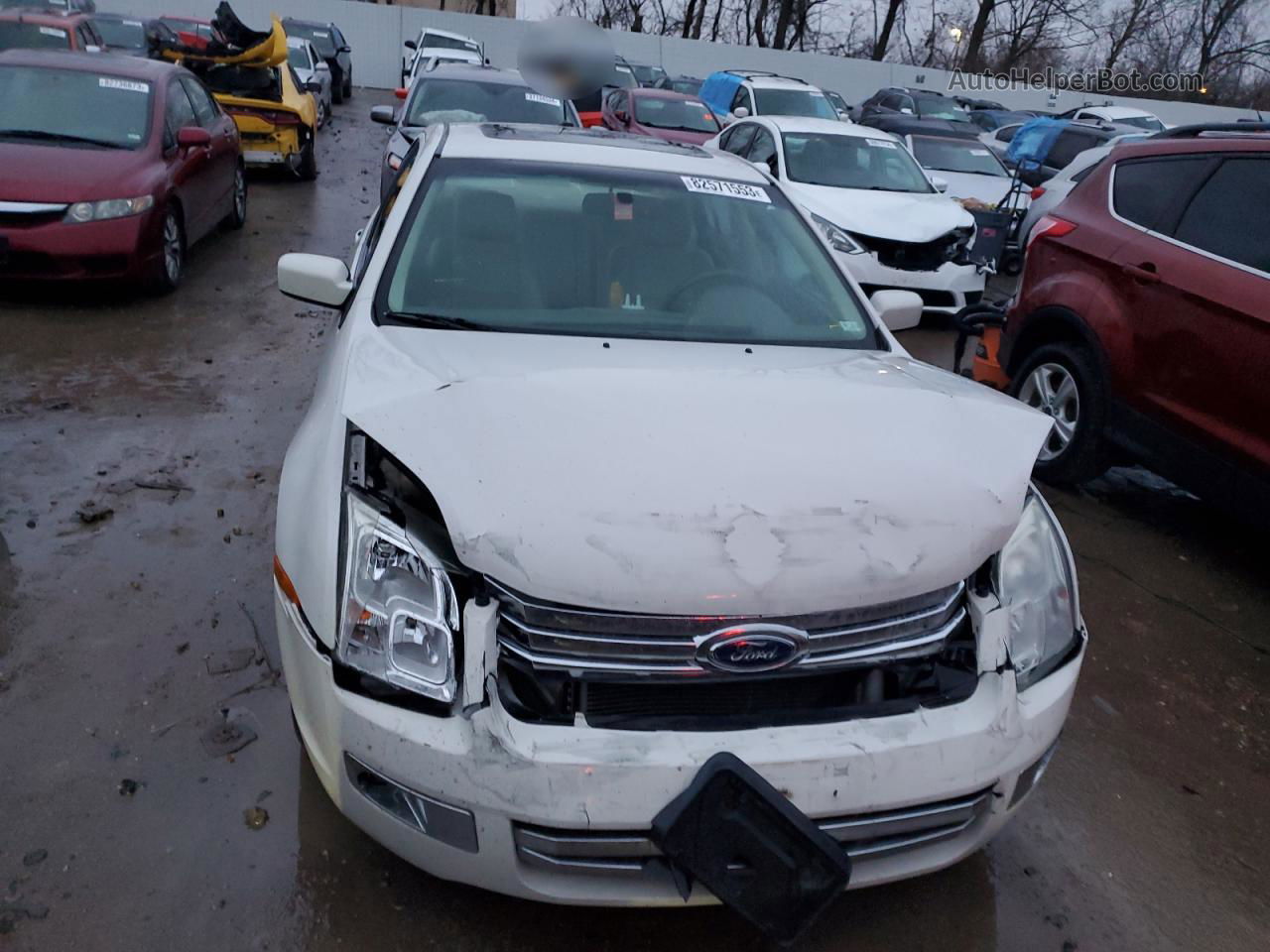 2008 Ford Fusion Sel White vin: 3FAHP08158R161604