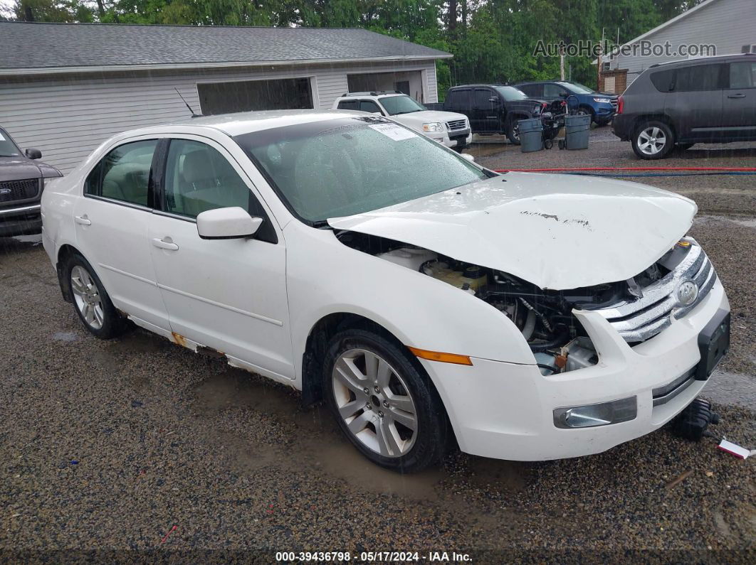 2008 Ford Fusion Sel White vin: 3FAHP08158R215998