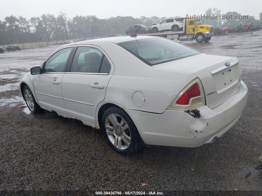 2008 Ford Fusion Sel White vin: 3FAHP08158R215998