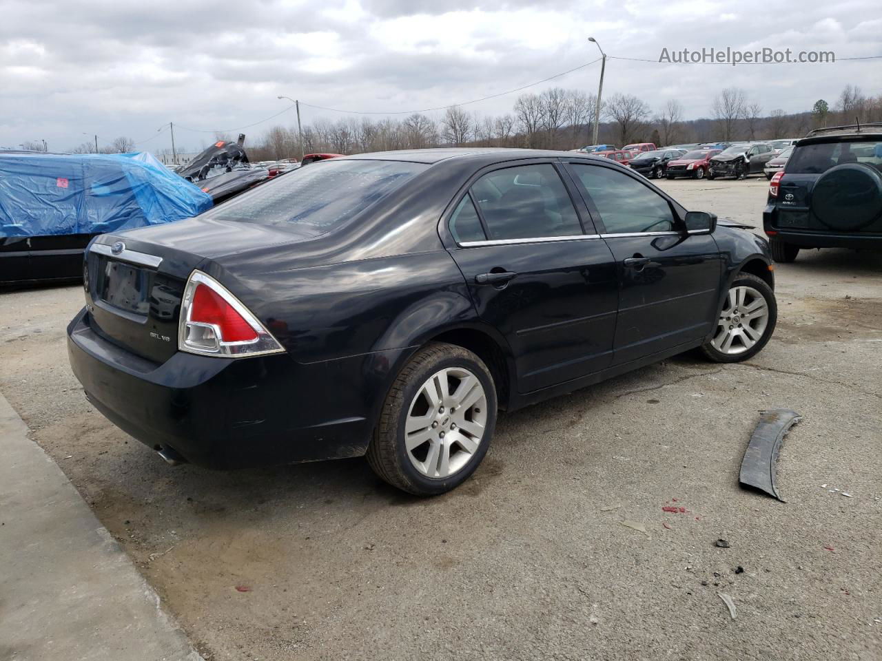 2006 Ford Fusion Sel Черный vin: 3FAHP08166R164265