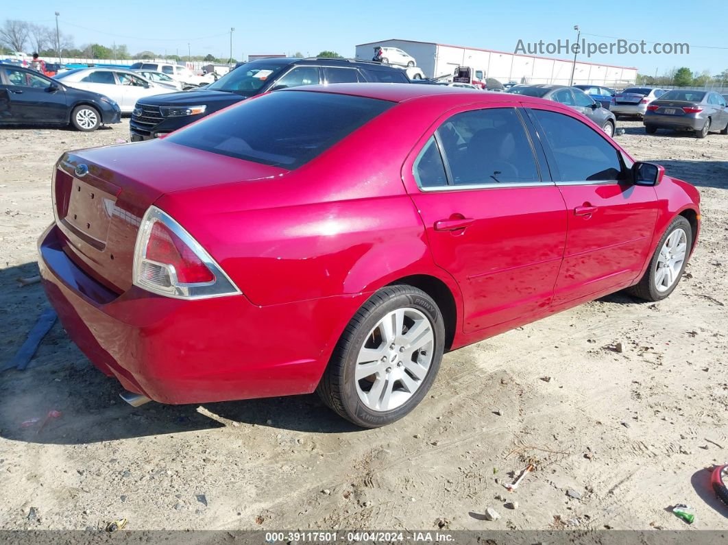 2006 Ford Fusion Sel Red vin: 3FAHP08166R172415