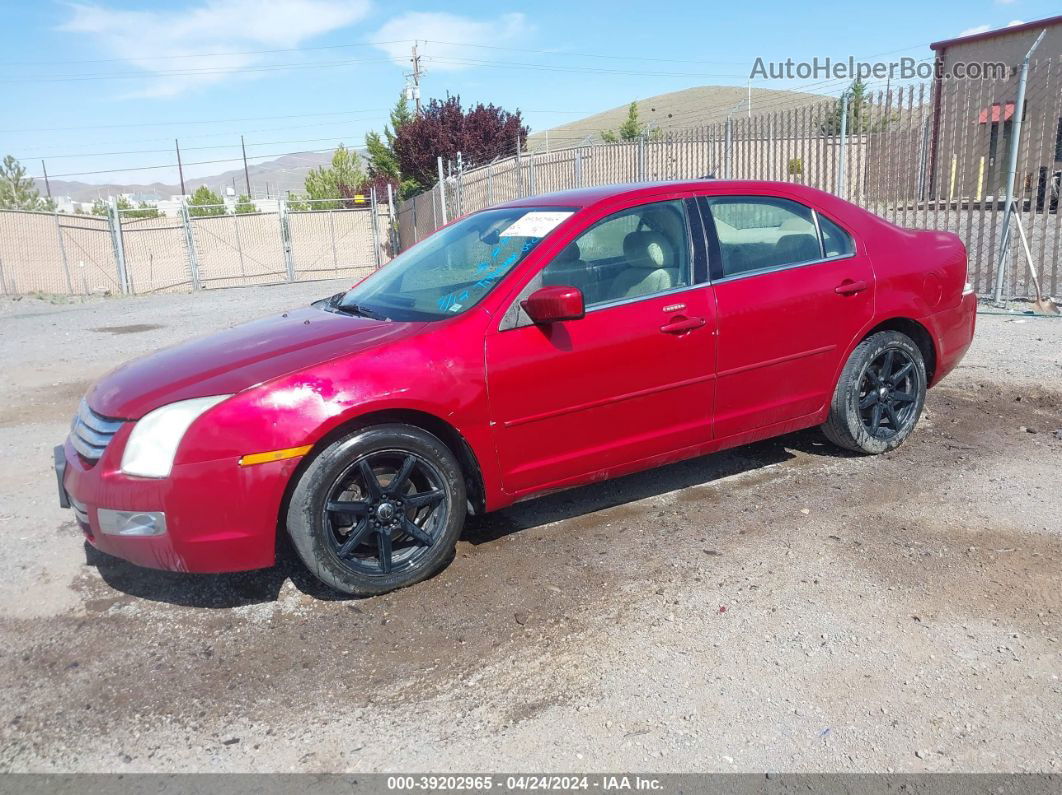 2008 Ford Fusion Sel Красный vin: 3FAHP08168R164995