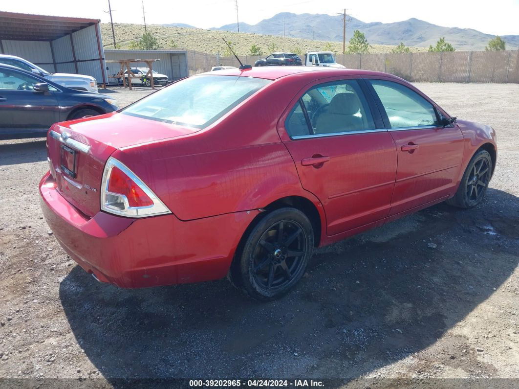 2008 Ford Fusion Sel Red vin: 3FAHP08168R164995