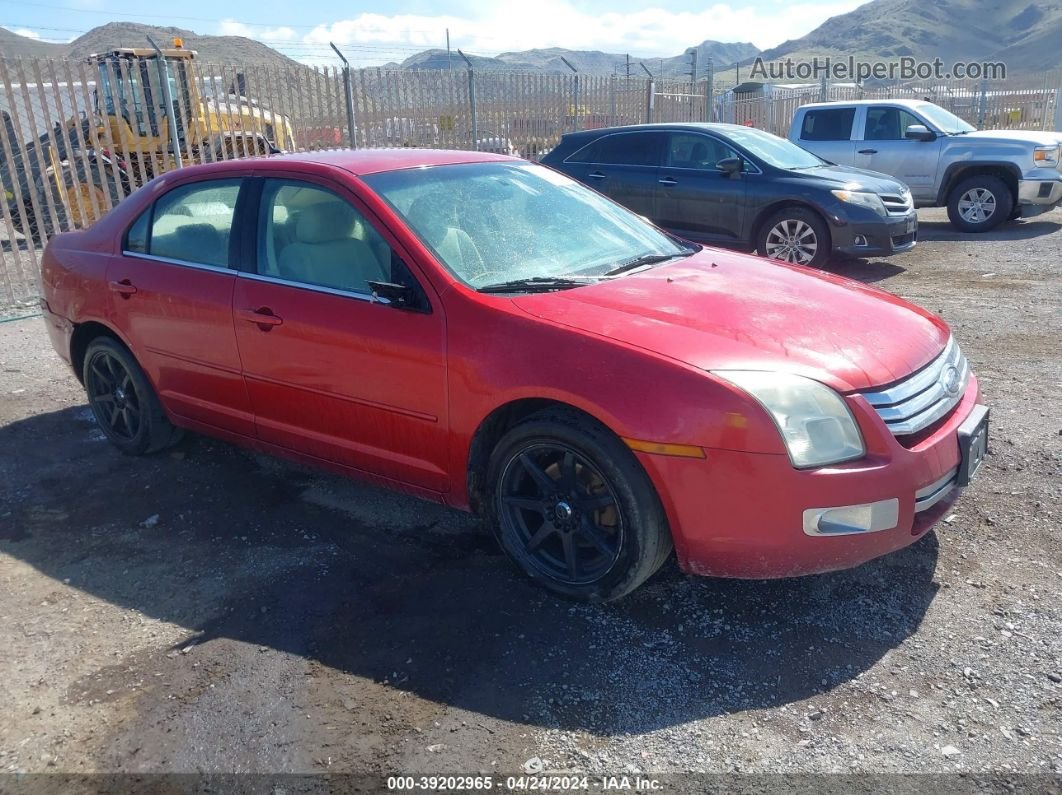 2008 Ford Fusion Sel Red vin: 3FAHP08168R164995