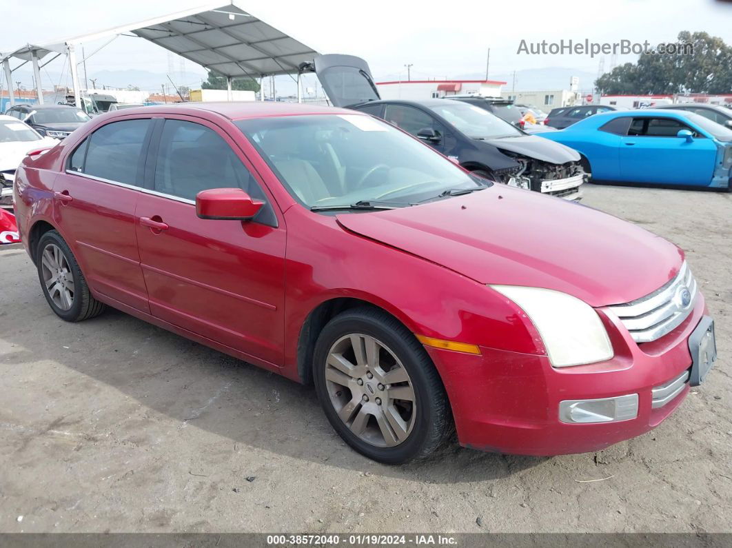 2008 Ford Fusion Sel Red vin: 3FAHP08168R183627