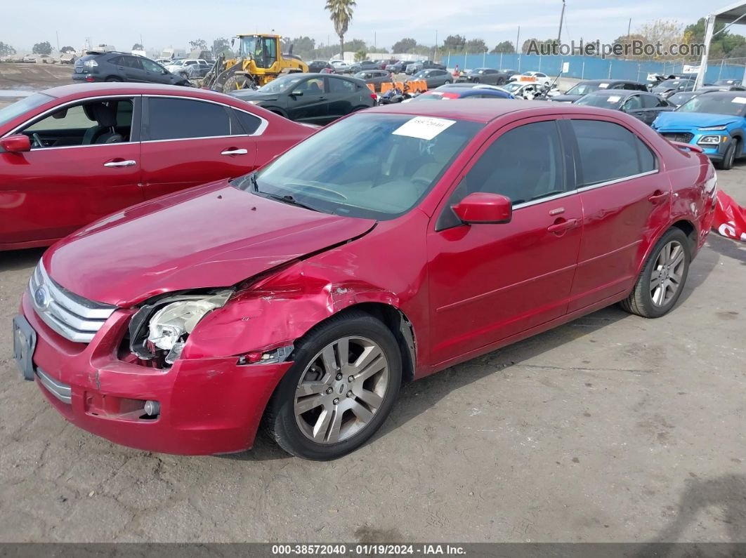 2008 Ford Fusion Sel Red vin: 3FAHP08168R183627
