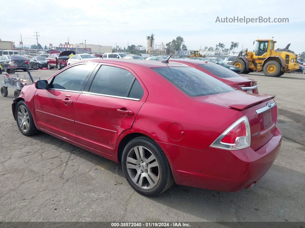 2008 Ford Fusion Sel Red vin: 3FAHP08168R183627