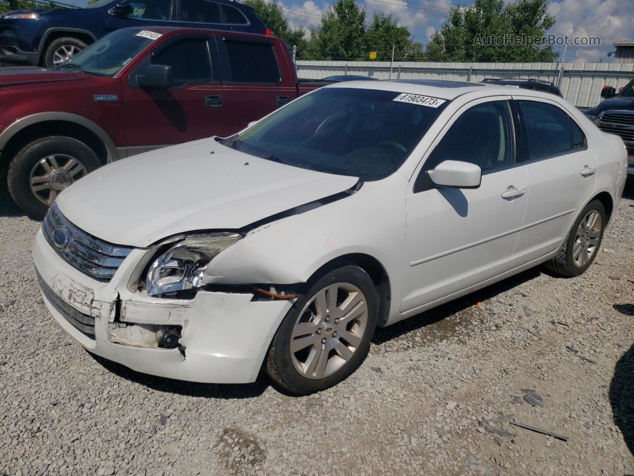 2006 Ford Fusion Sel White vin: 3FAHP08176R107637