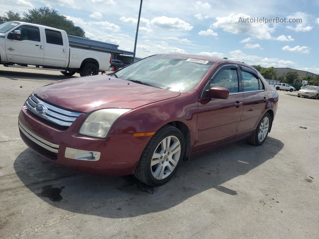 2006 Ford Fusion Sel Burgundy vin: 3FAHP08176R232153