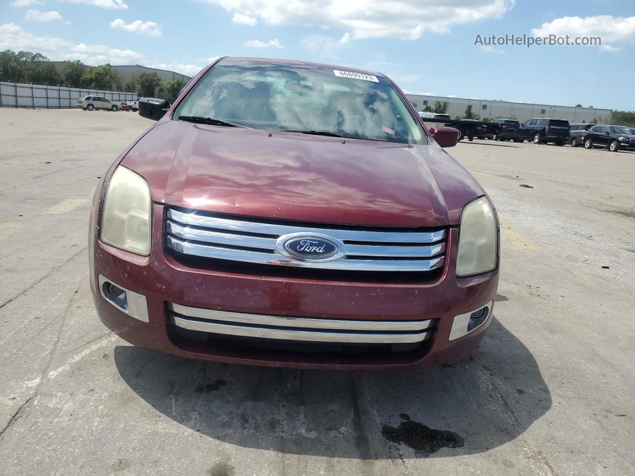 2006 Ford Fusion Sel Burgundy vin: 3FAHP08176R232153