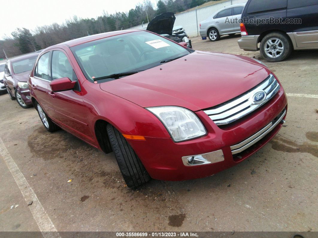 2008 Ford Fusion Sel Red vin: 3FAHP08178R156677