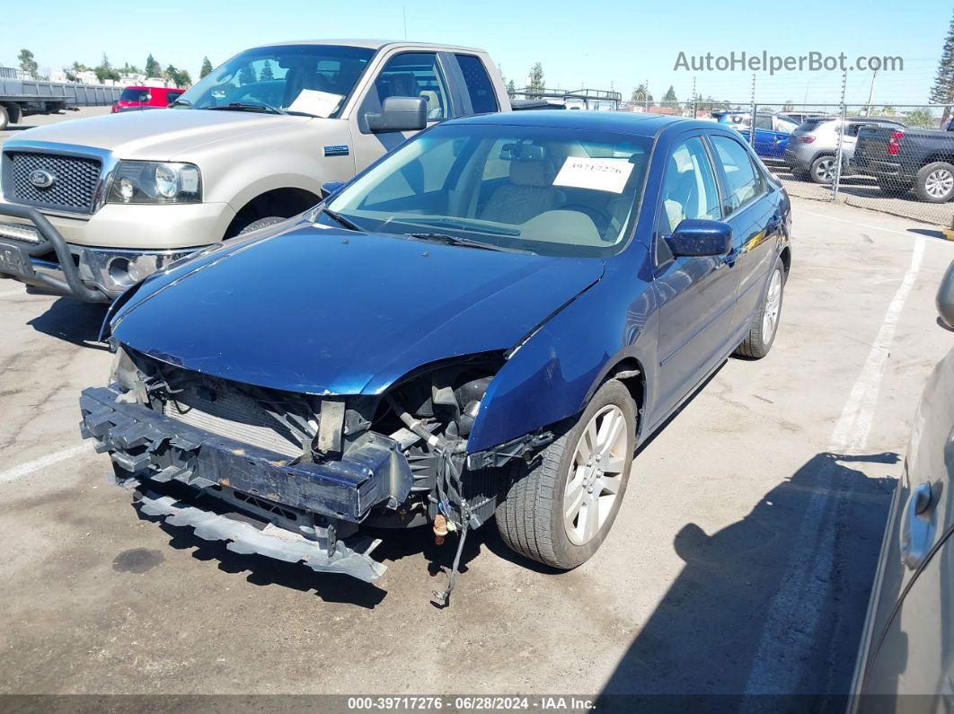 2006 Ford Fusion Sel Blue vin: 3FAHP08186R139884