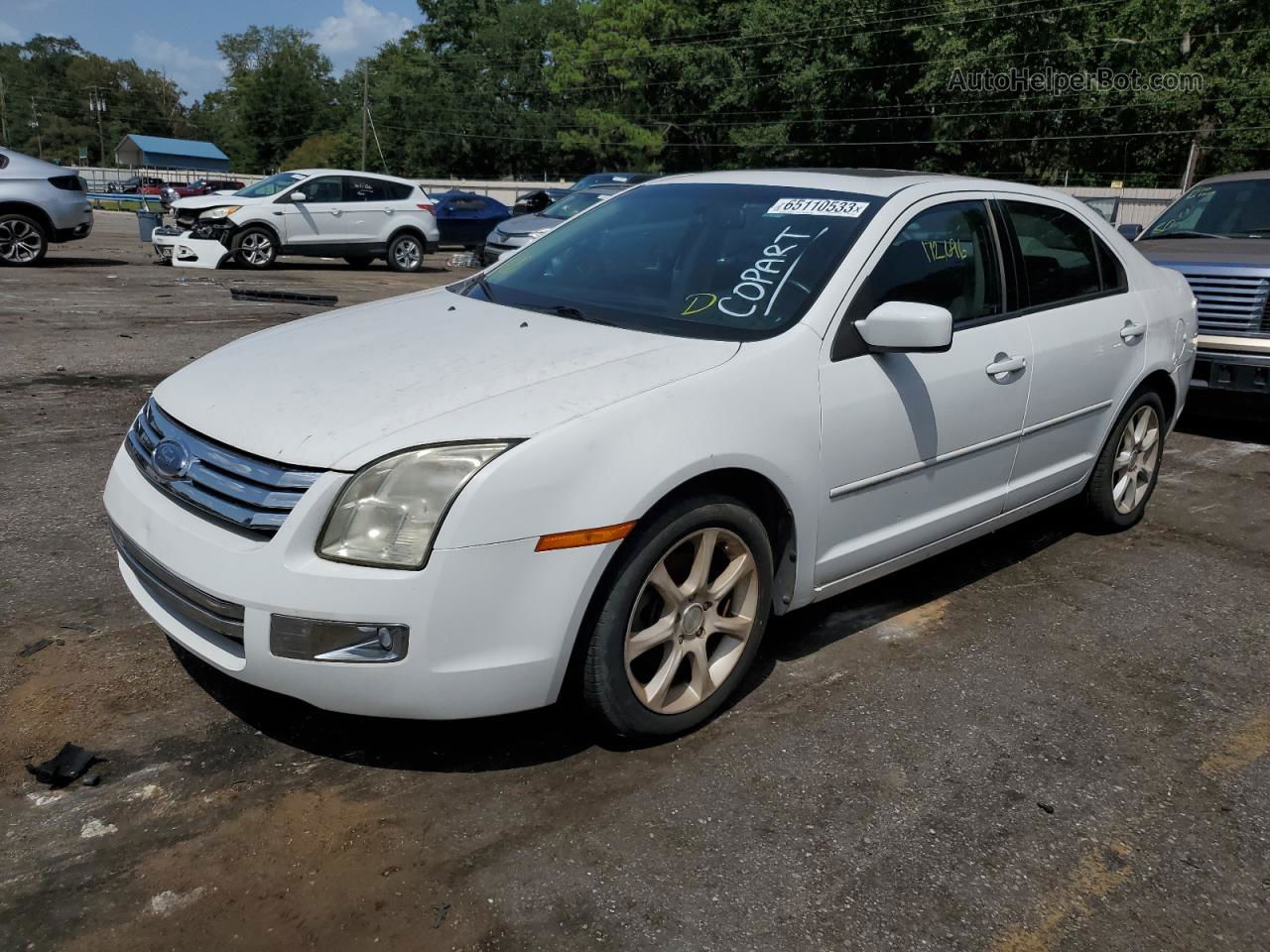 2006 Ford Fusion Sel White vin: 3FAHP08186R170794