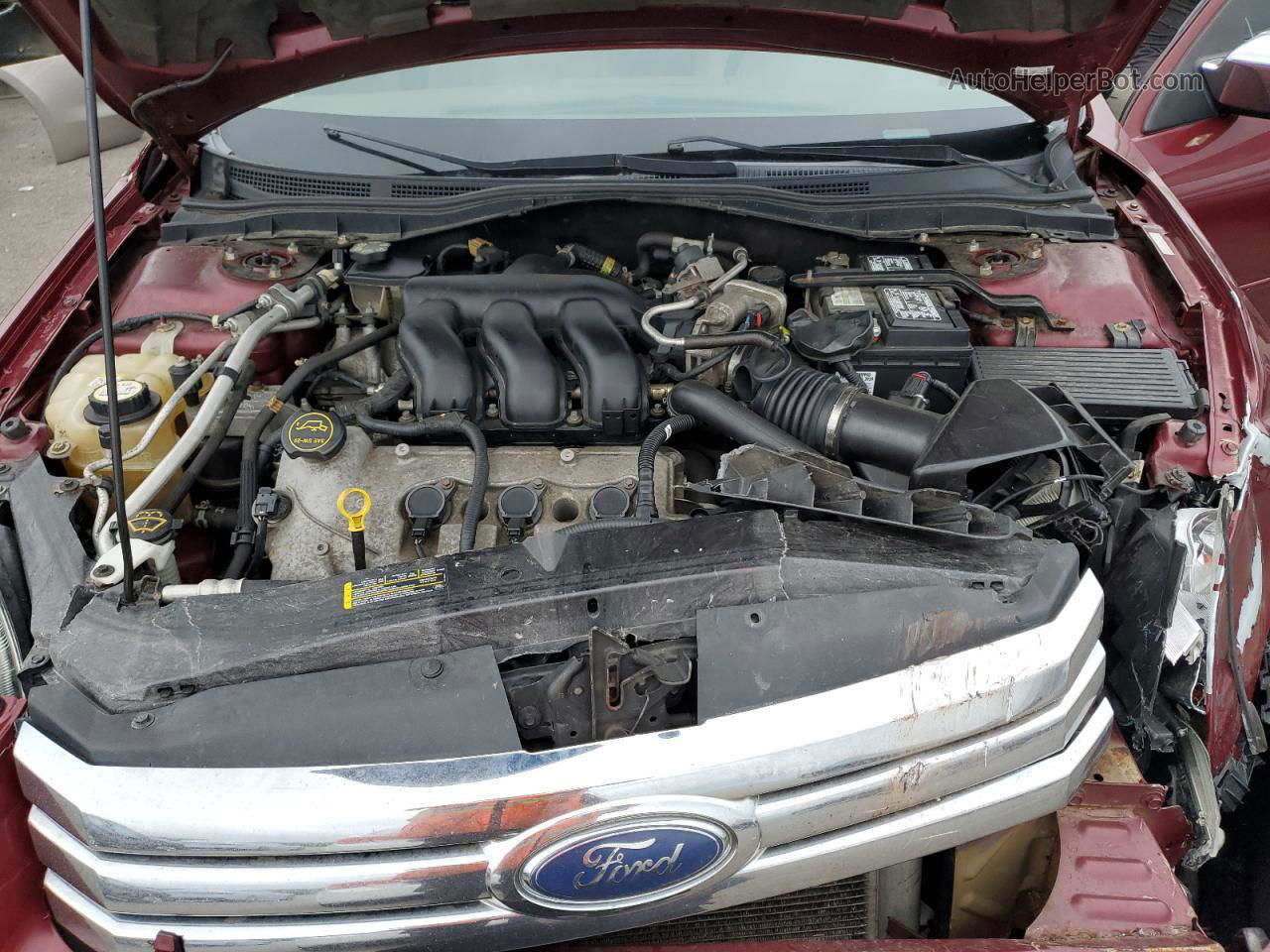 2006 Ford Fusion Sel Burgundy vin: 3FAHP08186R200859