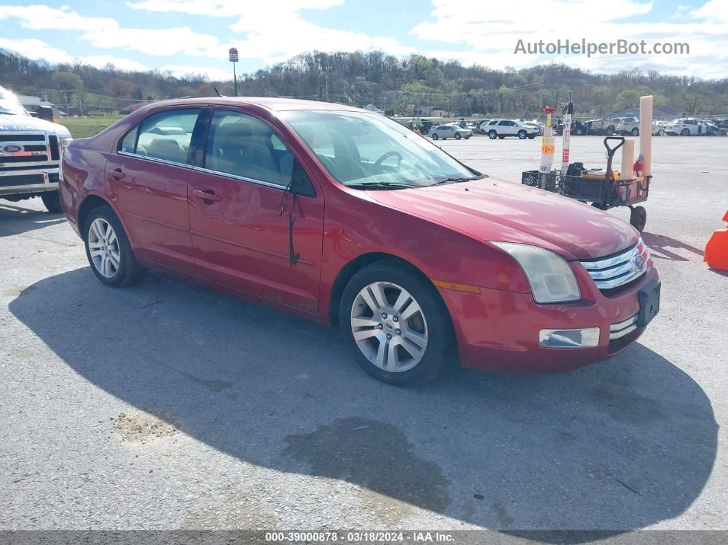 2008 Ford Fusion Sel Red vin: 3FAHP08188R130332