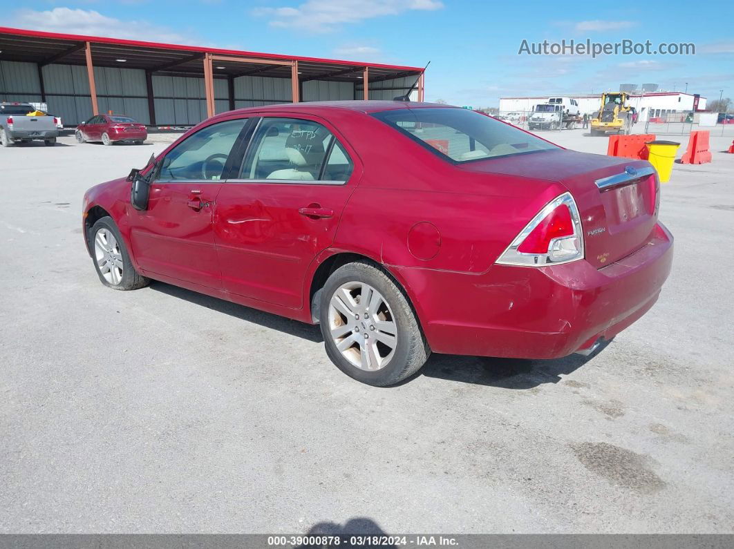 2008 Ford Fusion Sel Red vin: 3FAHP08188R130332