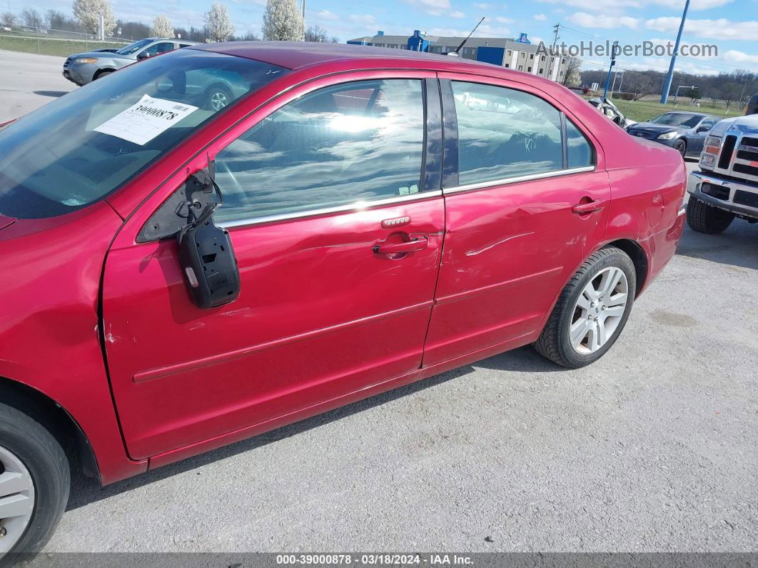 2008 Ford Fusion Sel Red vin: 3FAHP08188R130332